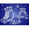 Owl Stencil - 23 x 16.5cm (L) - Reusable Stencil