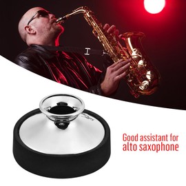 Plastic Alto Saxophone Mute, Alto Saxophone Mute Sax Mute Accessories (Silver)