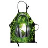 Ambesonne World Apron, World of Music Themed Composition DJ Headphones