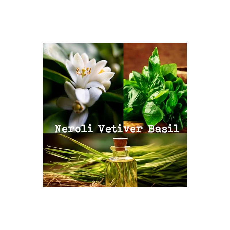 100% Soy, Highly Scented, Hand Poured Soy Candle (Neroli Vetiver