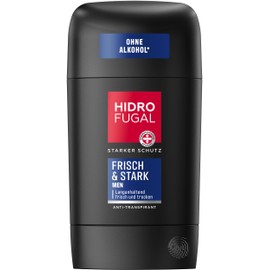 Hidrofugal MEN FRISCH & STARK Stick, starker Antitranspirant Schutz mit erfrischendem Duft, schnell trocknender Deo Stick für Männer ohne Ethylalkohol (50 ml)