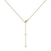 namana Infinity Y Necklace for Women. Gold Lariat Necklace with