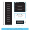 Black 10 Pocket File Storage Pocket Chart (14" x 58")