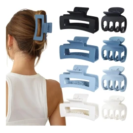 Juego De 8 Pinzas Para El Cabello Smksl, Tamaño Mediano Y Pe