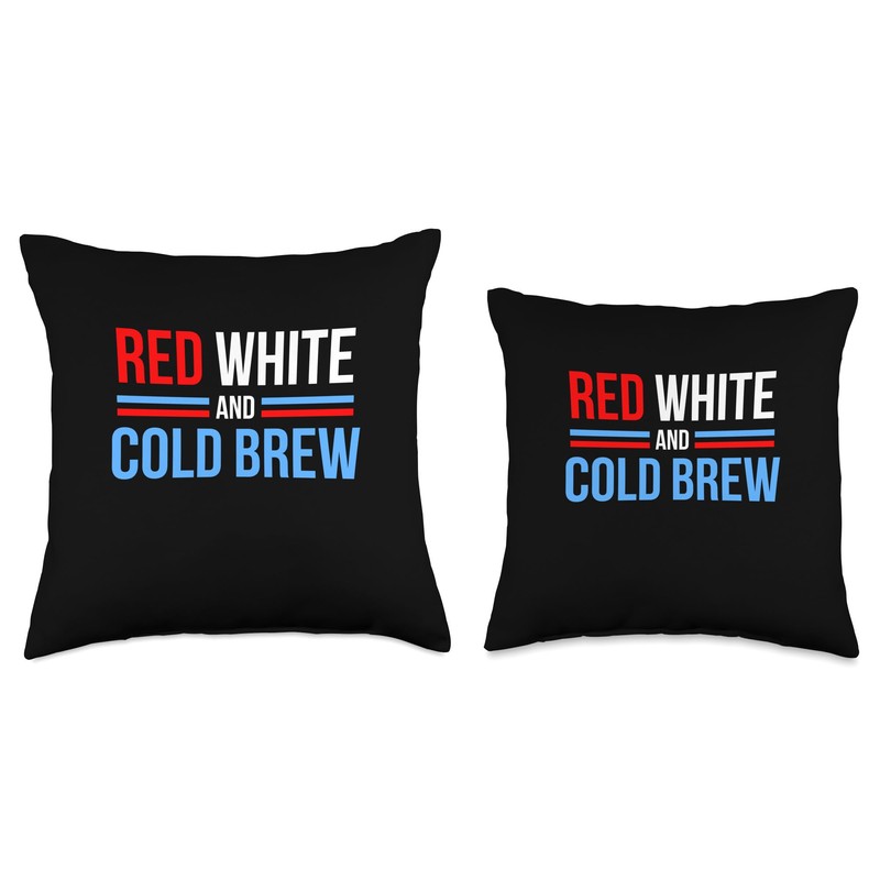 July 4 Red White Blue Cold Brew Coffee Lovers Throw