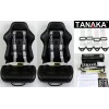 TANAKA 2X TANAKA UNIVERSAL LIGHT GRAY SILVER 4 POINT BUCKLE