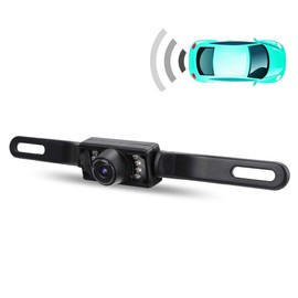 HD Camara Trasera de Reversa Vehiculos con LED Aparcamiento Marcha Atras del Coche Vision Nocturna con Infrarrojos Resistente al Agua