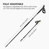 FIZAN Speed Model, Swift Nordic Aluminium Walking Poles, Ultralight Adjustable,