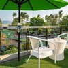 TUIBEIDAMAI Parasol Holder, Balcony Railing, Adjustable, Space-Saving Parasol Holder, Balcony,