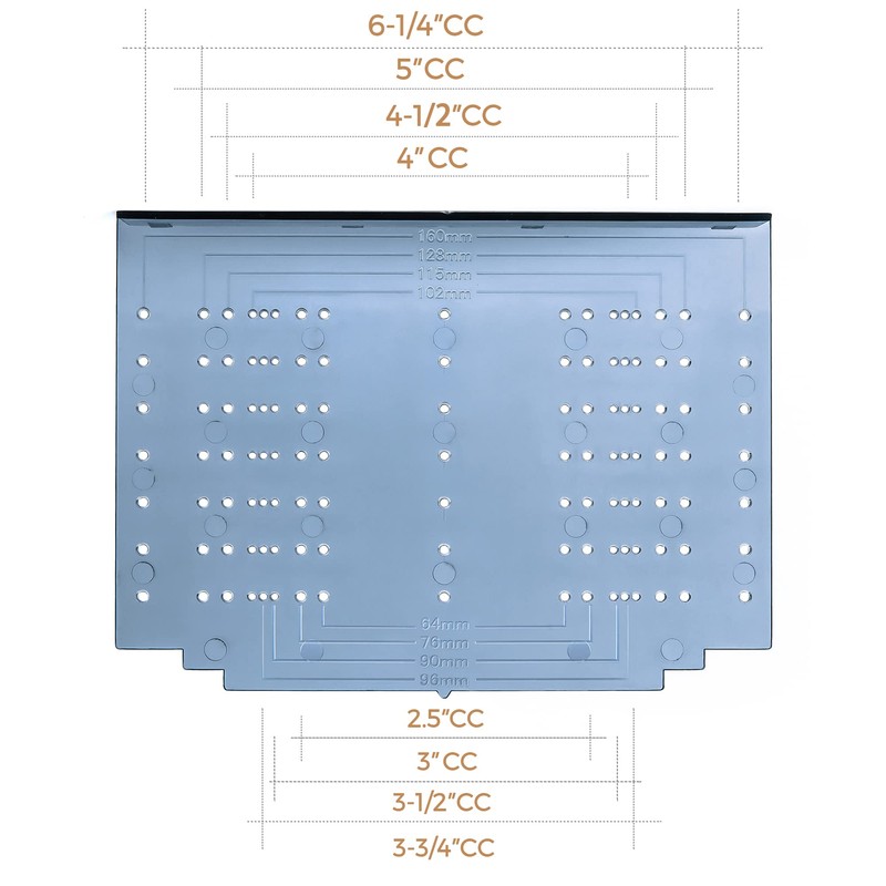 Ravinte Cabinet Handle Template Tool Drawer Knob Pull Drill Mounting