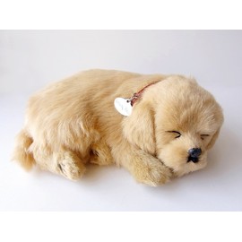 Ninia and Kino Perfect Pet Retriever, Size S, Approx. 8.7 inches (22 cm), Plush Toy, Dog, Life-Like, Stomach Moves Like Dog Is Sleeping Peacefully