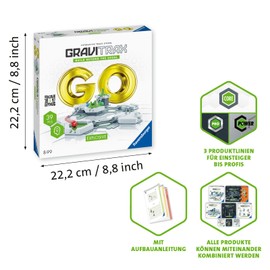 Ravensburger GraviTrax GO Explosive. Can be combined with all GraviTrax product lines, starter sets, extensions & elements, construction toys from 8 years
