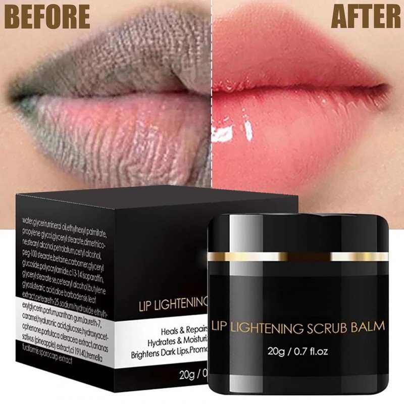 Moisturizing Lip Exfoliator and Lightening Scrub - Removes Dead Skin,