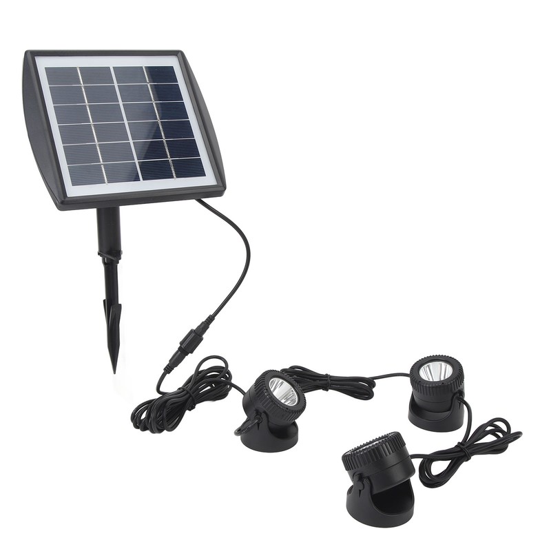 Outdoor Solar Lawn Lights Waterproof 2200mAh Battery Warm White Light