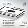 Komma Security Grundstück videoüberwacht Sign 30 x 20 cm –