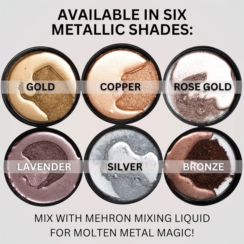 Mehron Polvo Metalico Maquillaje Profesional Facial Corporal