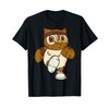 Cartoon Owl Running Playful Character For Kids T-Shirt