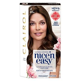 Clairol Nice 'n Easy Permanent Color,[4] Dark Brown, 1 Count