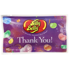Jelly Belly "Thank You" Jelly Beans, Assorted Flavors, 1-oz, 30 Pack