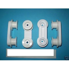 GENUINE ZANUSSI DISHWASHER wheel support runners x 4 bn