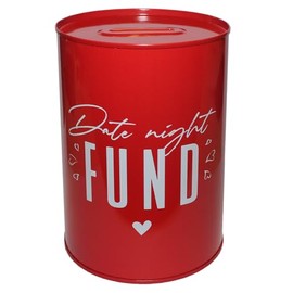 Date Night Fund, Metal Money Tin Money Bank, Money box, Valentines, Christmas or Birthday 2801