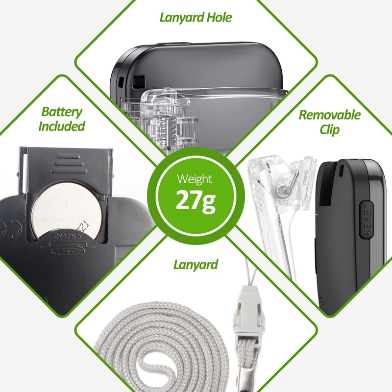3D Pedometer for Walking, Simple Step Counter for Walking with