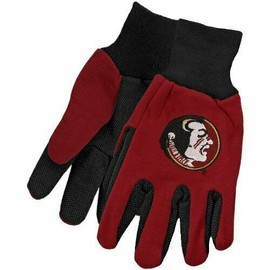 Florida State Seminoles 2 Tone Non-Slip Utility Gloves - Pack of 6
