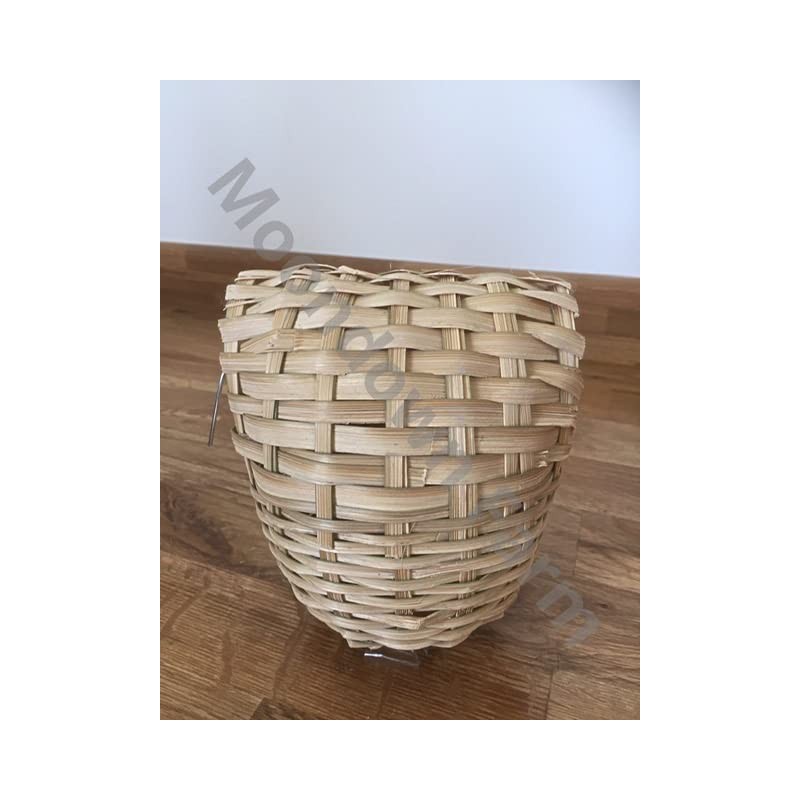 Moondown Farm Finch Nest Box Wicker with Hooks 6 Pack