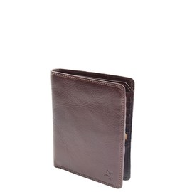 A1 FASHION GOODS Mens Real Leather Breast Pocket Wallet Bifold Coat Purse Cash Cards RFID Safe Sorell (Brown)