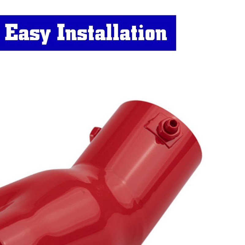 Sakali 63mm Heart-Shaped Tail Pipe Car Stainless Steel Exhaust Muffler