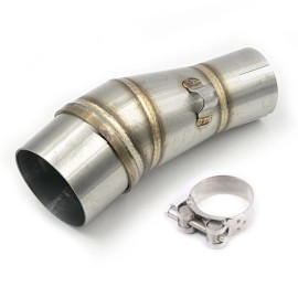 Unbranded Motorcycle Exhaust Mid Link Pipe For Kawasaki Ninja 250 300 Z250 2013-2016