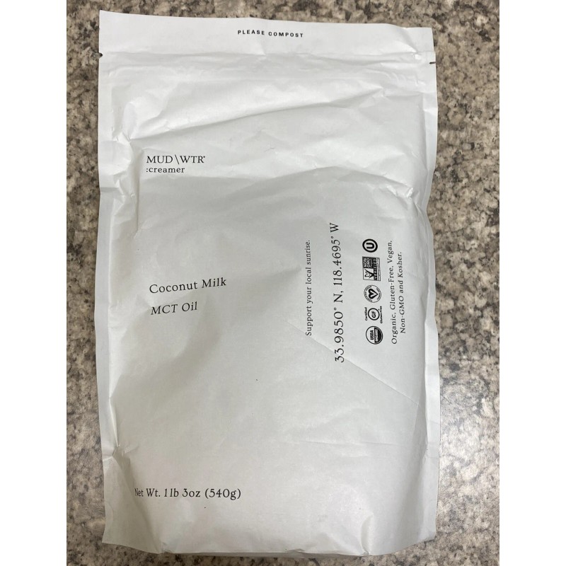 MUD/WTR Mud Water Mud/WTR NEW 90serving Creamer w/Organic Coconut Milk,