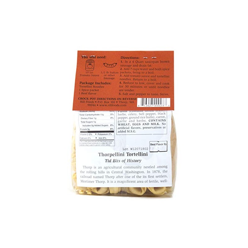 Rill Foods Thorpellini Tortellini Soup Mix 8.25 oz