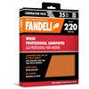 Fandeli 36014 220 Grit Wood Sandpaper Sheets, 9" x 11",