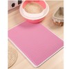 Cat Litter Mat Double Layer Waterproof Slip Resistant Easy Clean