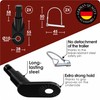 WEIDEBACH® 2x Stable bike trailer hitch with black safety pin,