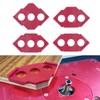 4PCS C Corner Templates Woodworking Router Trimmer Template Straight Bevel