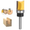 Top Bottom Bearing Flush Trim Router Bits T-shaped Woodworking Milling