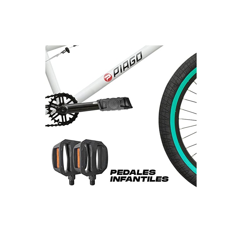 Piago Pedales para Bicicleta con Reflejante Y Antiderrapante 1/2