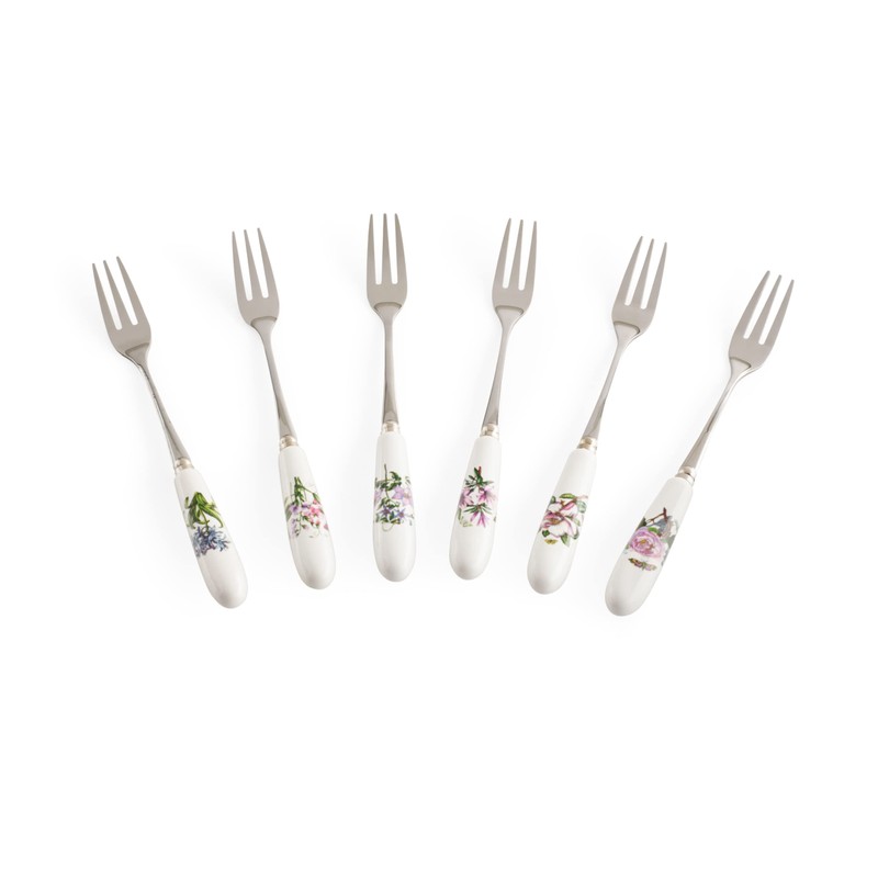 Portmeirion Botanic Garden 6" Pastry Forks (Set of 6) -