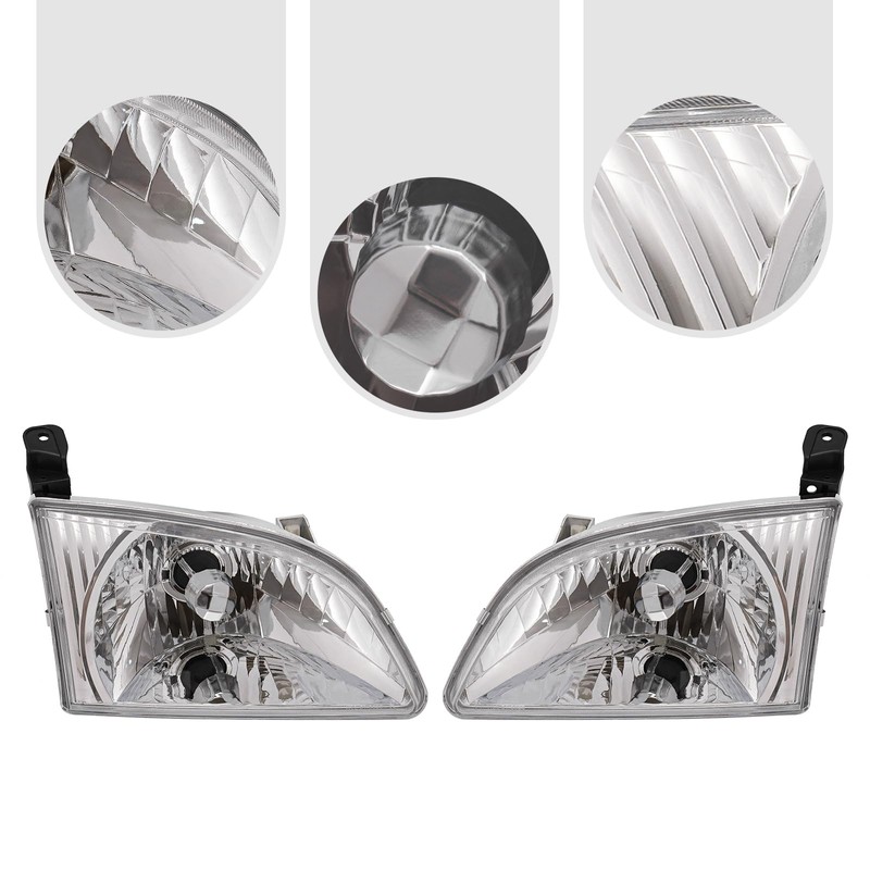 Fronimo TO2502135,TO2503135 Headlights Headlamps Pair Set Compatible with Toyota Sienna