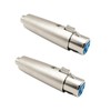 iYueMps 2 x XLR RCA Adapter 3-Pin XLR Female to