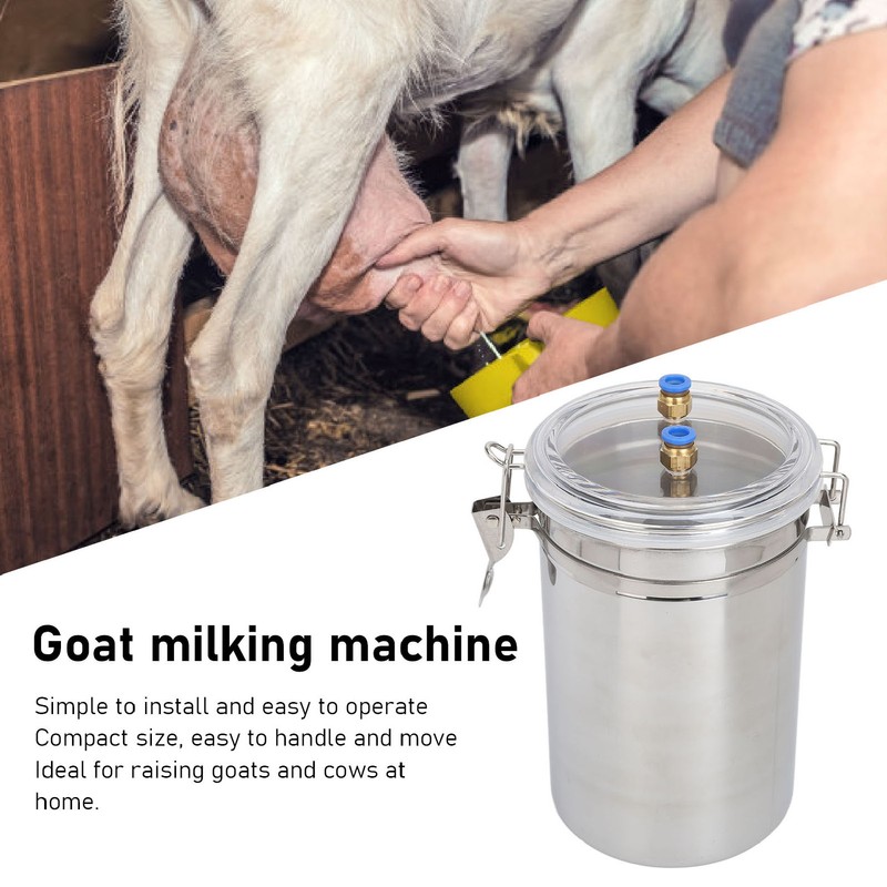 Manual Milking Machine 2L Capacity Convenient Control Portable Cow Hand