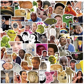 100 Pcs Funny Meme Stickers Pack - Premium Vinyl Waterproof Stickers for Adults & Kids - Decorate Laptop, Car, Skateboard, Bike, Moped, Motorcycle, Luggage, Water Bottles (100 Unique Designs)