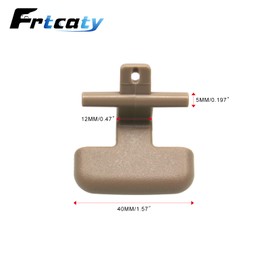 Frtcaty Center Console Armrest Upper & Lower Latch Clip Compatible with Hyundai Sonata 2009-2010 Replace # 84661-3K000V2 Beige 2pcs
