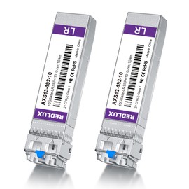 10G SFP+ LR Singlemode Module, 1310nm, Dual LC Connection, 10GBase-LR Fibre Optic Module Compatible with Cisco SFP-10G-LR, Meraki MA-SFP-10GB-LR, Ubiquiti UF-SM-10G, Mikrotik, Fortinet, Netgear, 10KM,