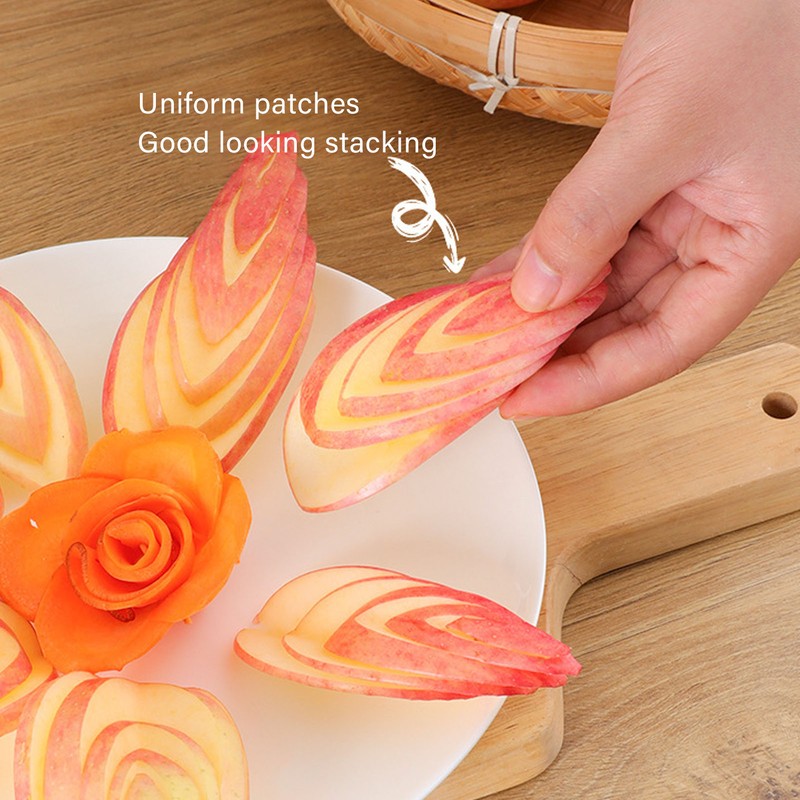 Fruit Vegetable Carving Knife Stainless Steel Triangular Shape Channel Knife