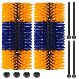 2 Pcs Livestock Scratch Brush 20 x 7.9 Inch, Horse Scratching Post, Goat Brush, Soft Cow Scratcher, Full Massage Brush Kit, Massage Brush for Cows, Goats, Horses, Deer