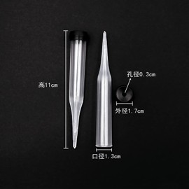 RHBHY Water Tubes for Flowers, Test Tubes for Flowers, Flower Tubes, Plastic, Reusable, Transparent, Orchid Tubes for Flower Arrangements, Plants, Pack of 30