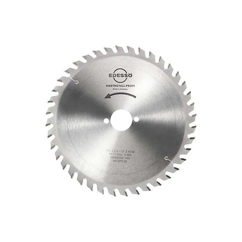 Edessö 160 210 30" Profi Circular Saw Blade, Silver, 210